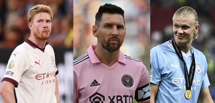 Rebut Gelar Pemain Terbaik UEFA, Messi, Haaland, dan De Bruyne