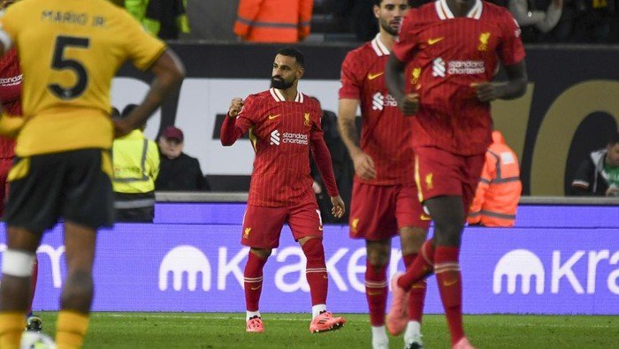 Hasil Wolves vs Liverpool, Penalti Mohamed Salah Antar Kemenangan 2-1 untuk The Reds