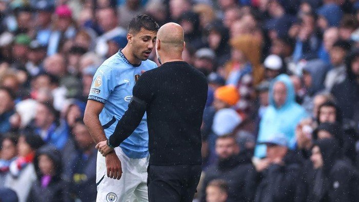 Rodri Dipastikan Absen hingga Akhir Musim Akibat Cedera Ligamen Lutut