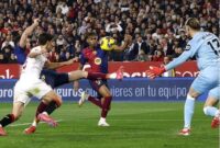 Barcelona Hajar Sevilla 4-1 Meski Bermain dengan 10 Pemain