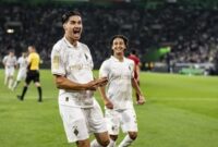 Kevin Diks Cetak Gol Perdana untuk Borussia Moenchengladbach di Laga Uji Coba Lawan Valencia