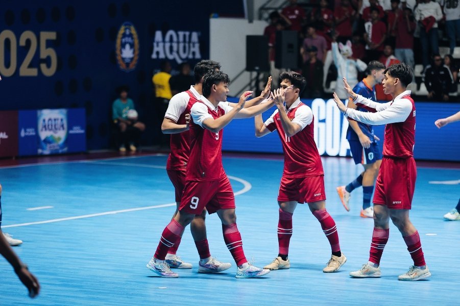 Garuda Melesat! Timnas Futsal Indonesia Libas Belanda 5-1 di AQUA Four Nations Cup 2025