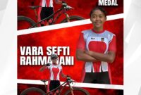 Vara Sefti Rahmadani kembali mencatatkan prestasi membanggakan bagi Indonesia setelah meraih medali perunggu pada ajang Asia Mountain Bike Series UCC India–1 di kelas Women Elite yang berlangsung 26–28 Februari 2026.