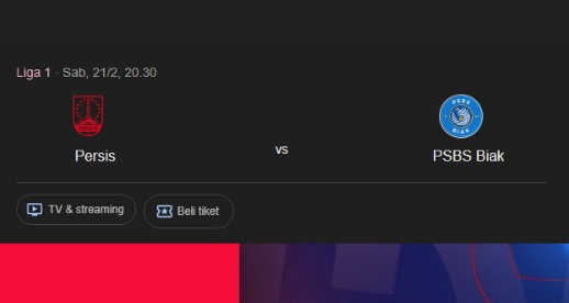 Prediksi Skor Persis vs PSBS Biak, Liga 1 Indonesia Musim 2025/2026 pada 21 Februari 2026