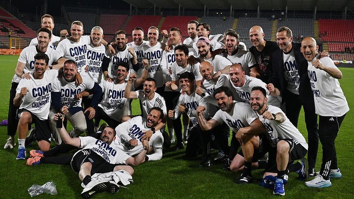 Como Cetak Sejarah ke Liga Champions, Milan dan Juventus Turun ke Liga Europa