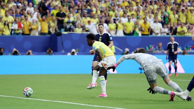Vinicius Junior Borong Dua Gol, Brasil Kunci Juara Grup C Piala Dunia 2026